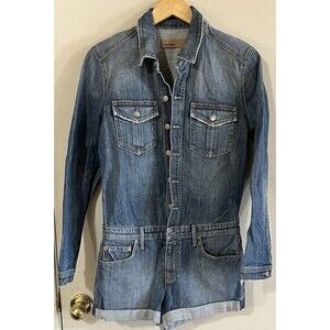 GRLFRND Rosie Denim Romper Woman’s Size Small. “ Flaws”